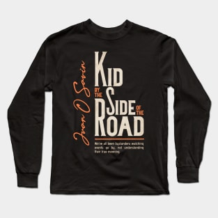 Kid by the Side of the Road Shirt Black Long Sleeve T-Shirt